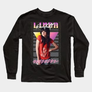 Linda Ronstadt Aesthetic 80s Fan Art Long Sleeve T-Shirt